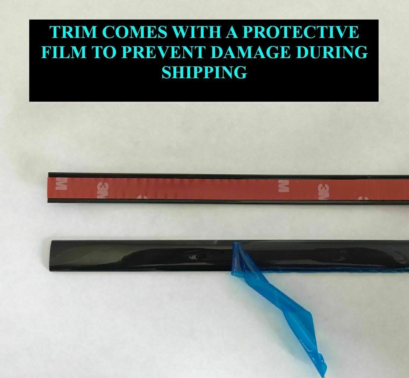 BLACK ROOF TOP TRIM MOLDING FOR 2010-2015 CHEVY CAMARO 2PC WRNTY