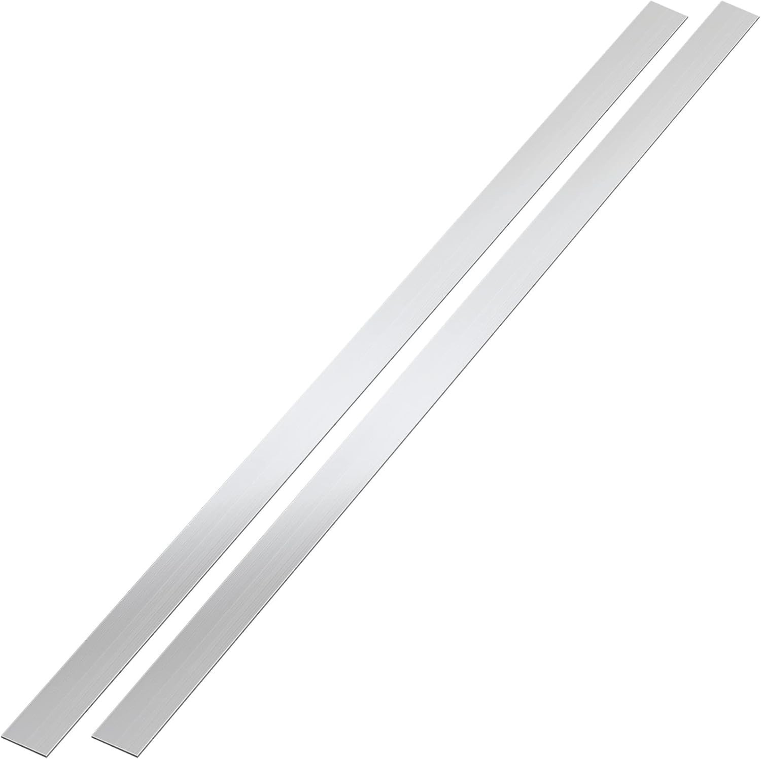 2 Pcs Stainless Steel Trim Strips 304 Brushed 1 x 30 Inch, Silver