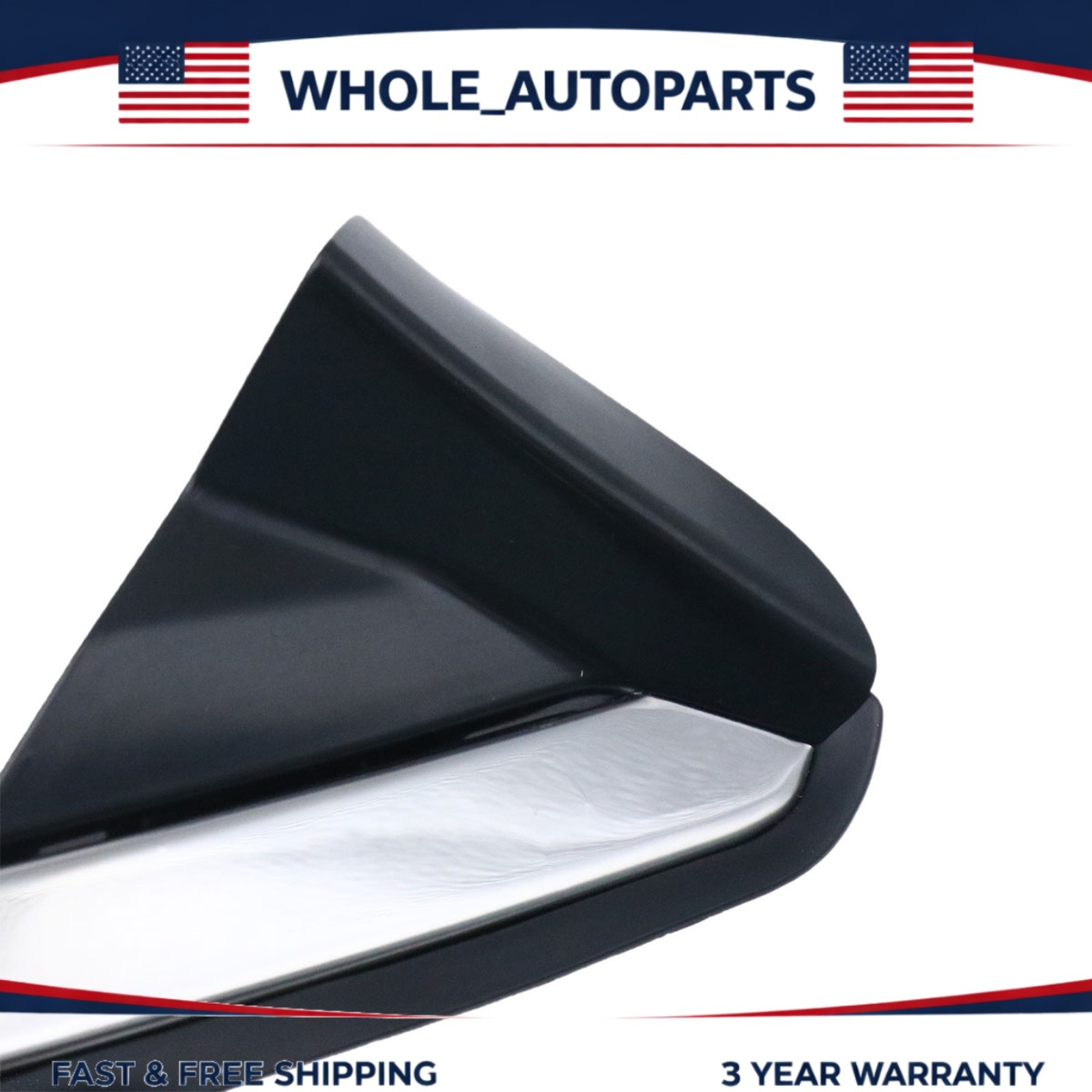 Mirror Corner Triangle Cover Pillar Trim Left Side For 2017-2025 Honda Ridgeline