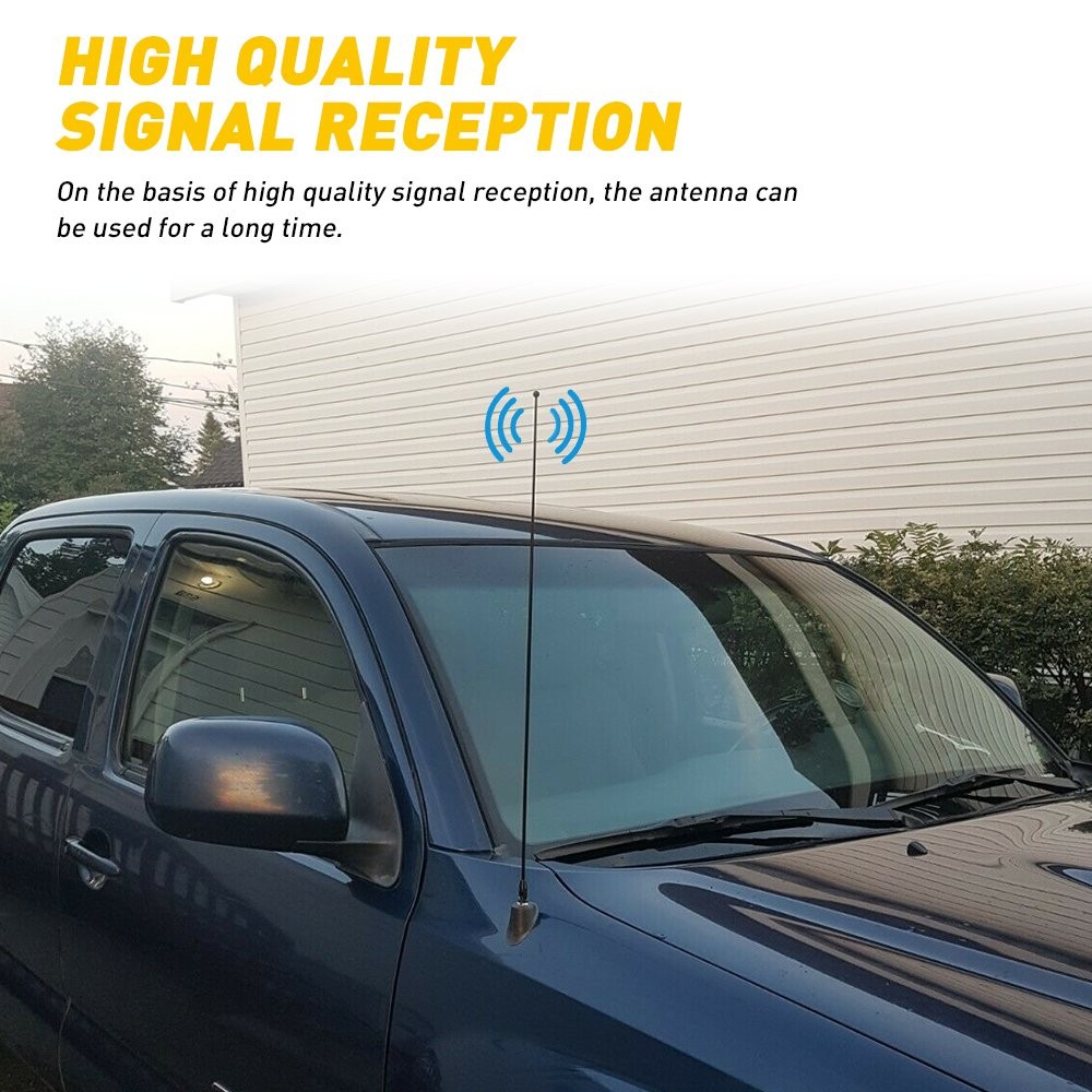 1-10Set Radio Stereo 21″ Stereo Antenna FM AM Long Aerial Patch For SUV Vehicle