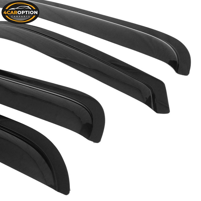 Fits 01-06 Chevy Silverado GMC Sierra Crew Cab Window Visors Rain Sun Guard Vent