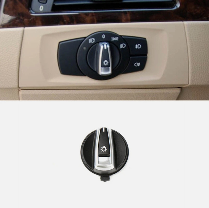 OEM Number 61316847524 Headlight Knob Cover Light Control Cap ABS Plastic