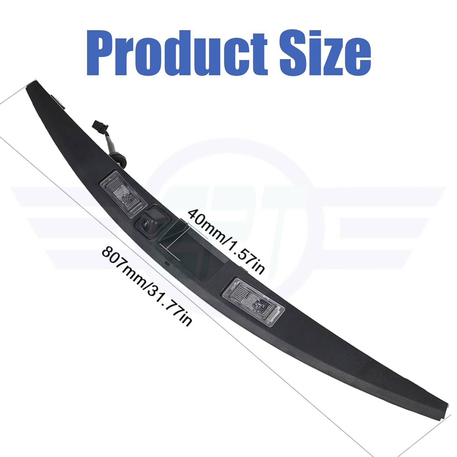 84096555 For Impala Rear Trunk Lamp Carrier Trim License Frame Light W/Camera