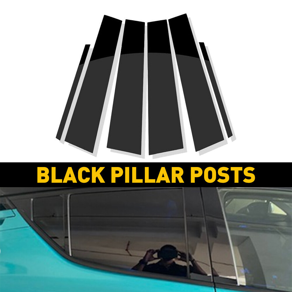 6PCS Door Window Pillar Post Cover Trim For Toyota Camry 2012-2017 Accessories