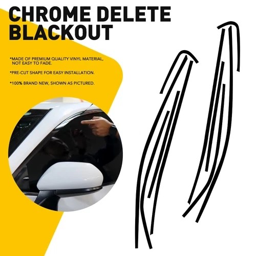 1Set For Toyota Camry 2018-2024 Gloss Black Window Molding Decor Trim Strip