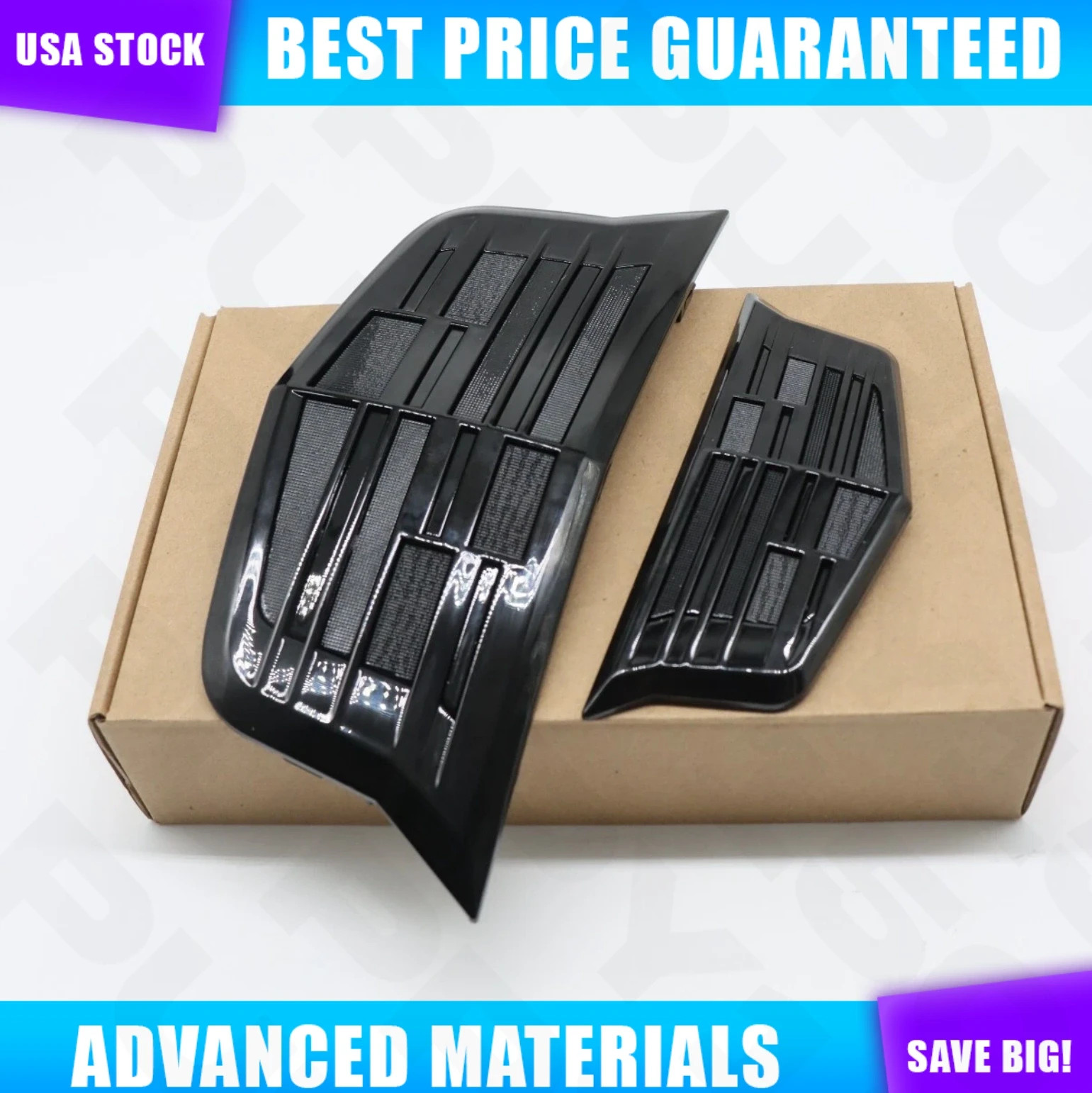 Black Front Grille Emblem and Rear Trunk Lid Badge Sticker For XTS ATS CT6 CTS