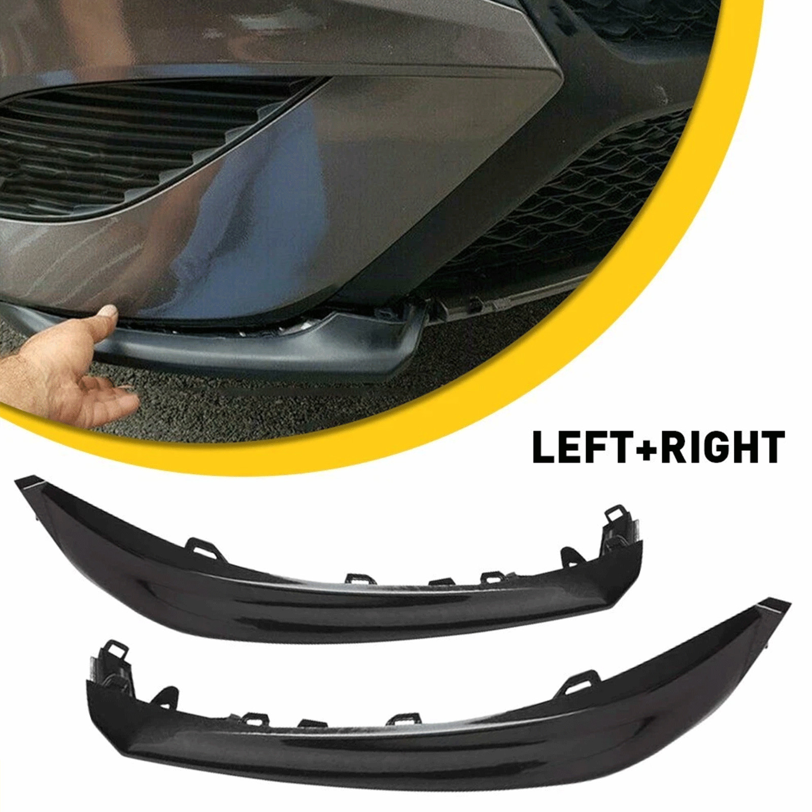 2Pcs For 2018 19 2020 Toyota Camry SE XSE Front Bumper Lower Grille Trim Molding