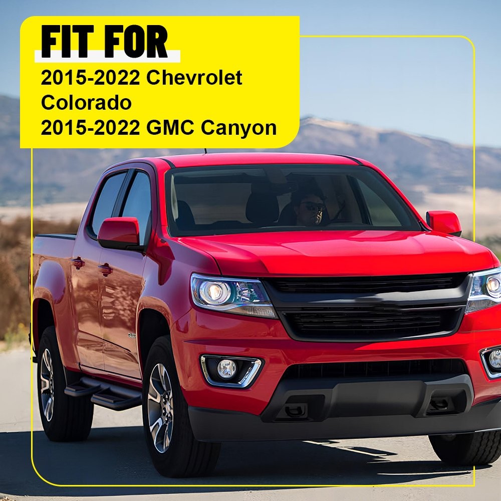 Polycarbonate For Chevy Colorado GMC Canyon 2015-2022 Pillar Post Window Trim