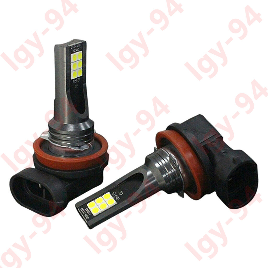 For GMC Acadia 2007-2012 – 2PC 6000K White H11 LED Headlight Bulbs Low Beam BY