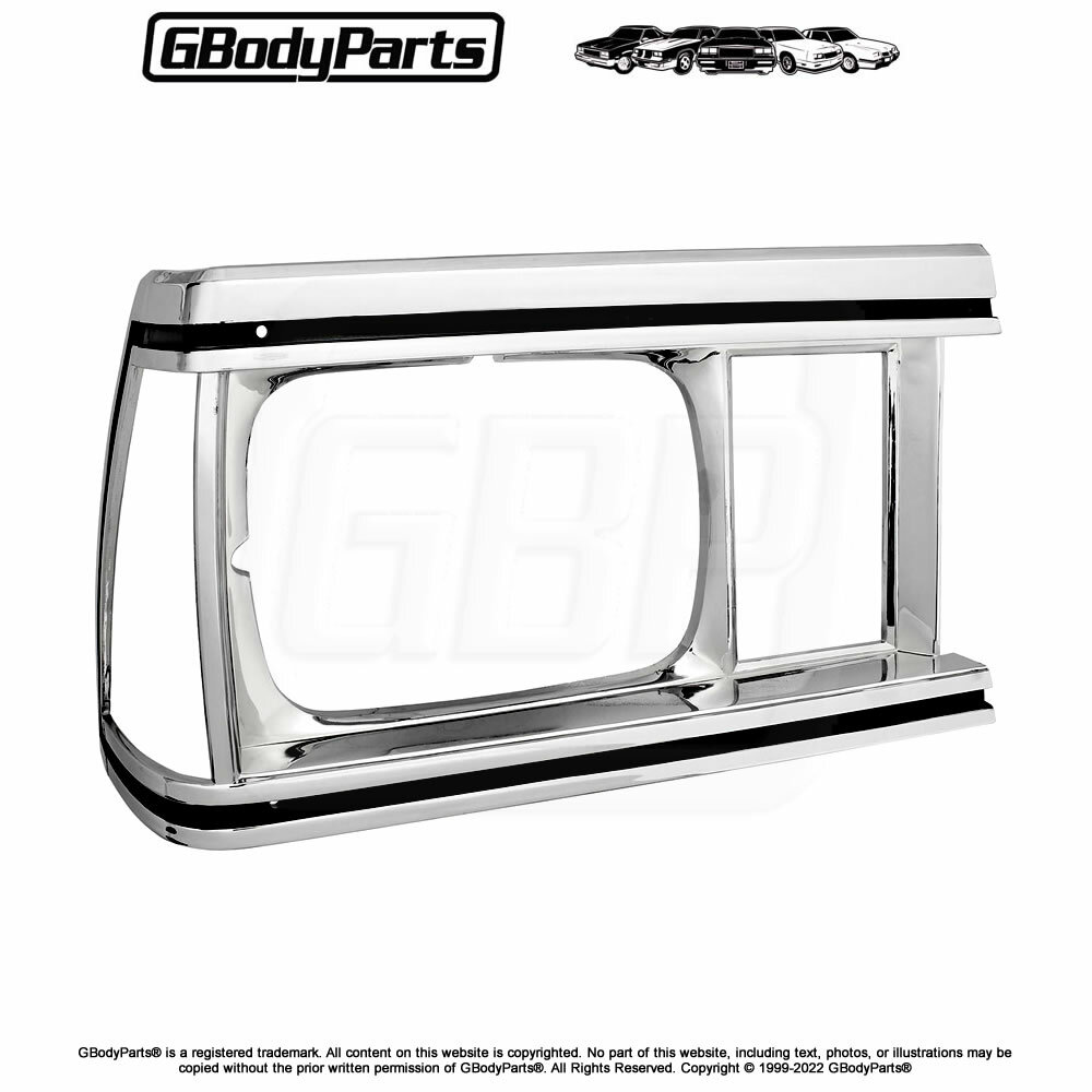 80*-81 Malibu El Camino Headlight Bezel Trim Side Marker Lamp Light SET