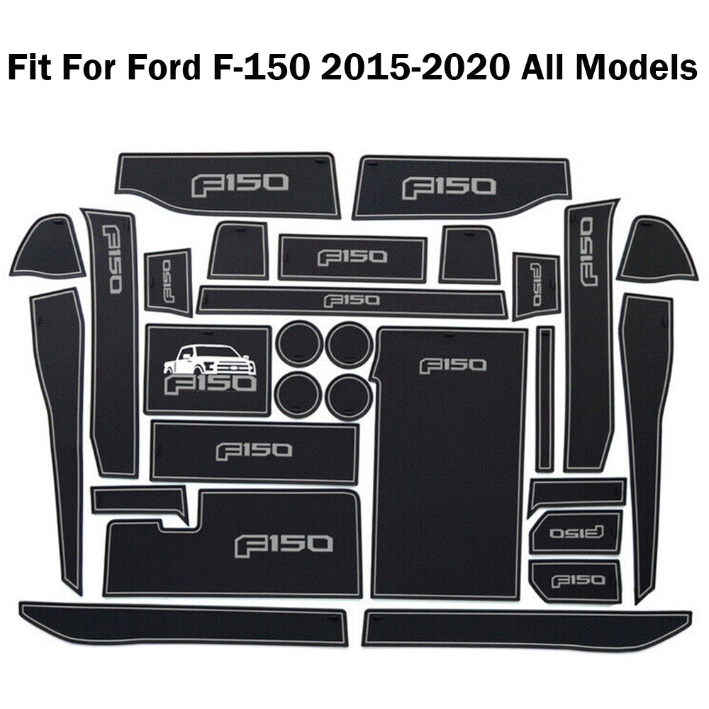 2015-2020 for Ford F-150 Liner Accessories Cupholder Console Door Pocket Inserts