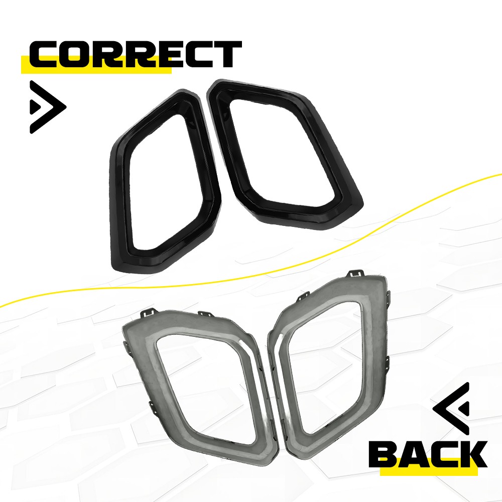 For 2023-2025 Honda CR-V Front Bumper Grille Bezels Lower Trim Left Right Side