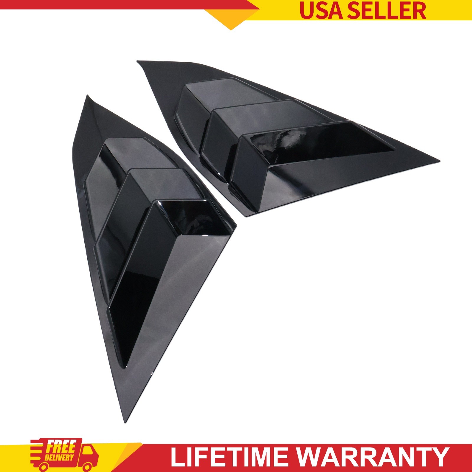 Glossy Side Window Louvers Cover For 2018-2020 Honda Accord Auto Accessories