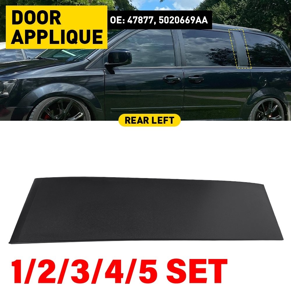 47877 Rear Left Rearward Sliding Door Molding For Chrysler Town & Country 1-5SET