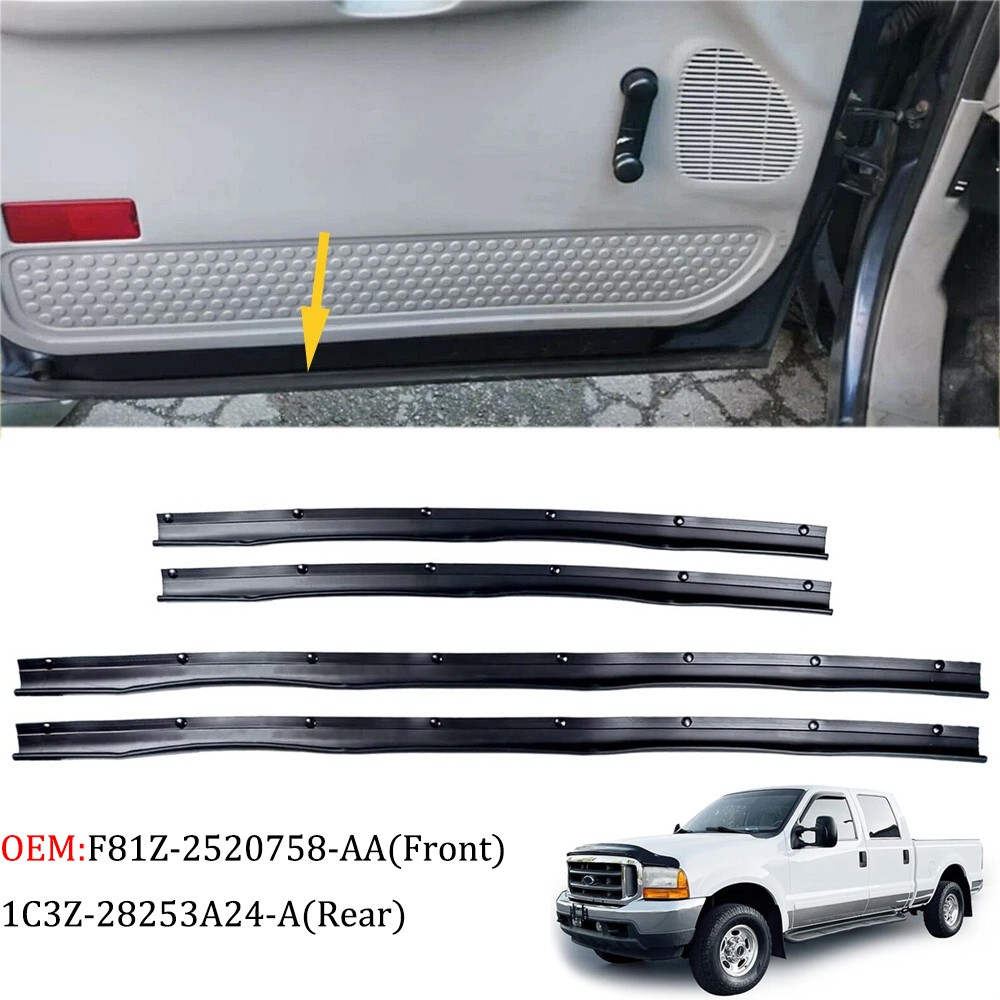 Front Rear Door Lower Weatherstrip Seal For 99-17 Ford F250 F350 F450 Super Duty