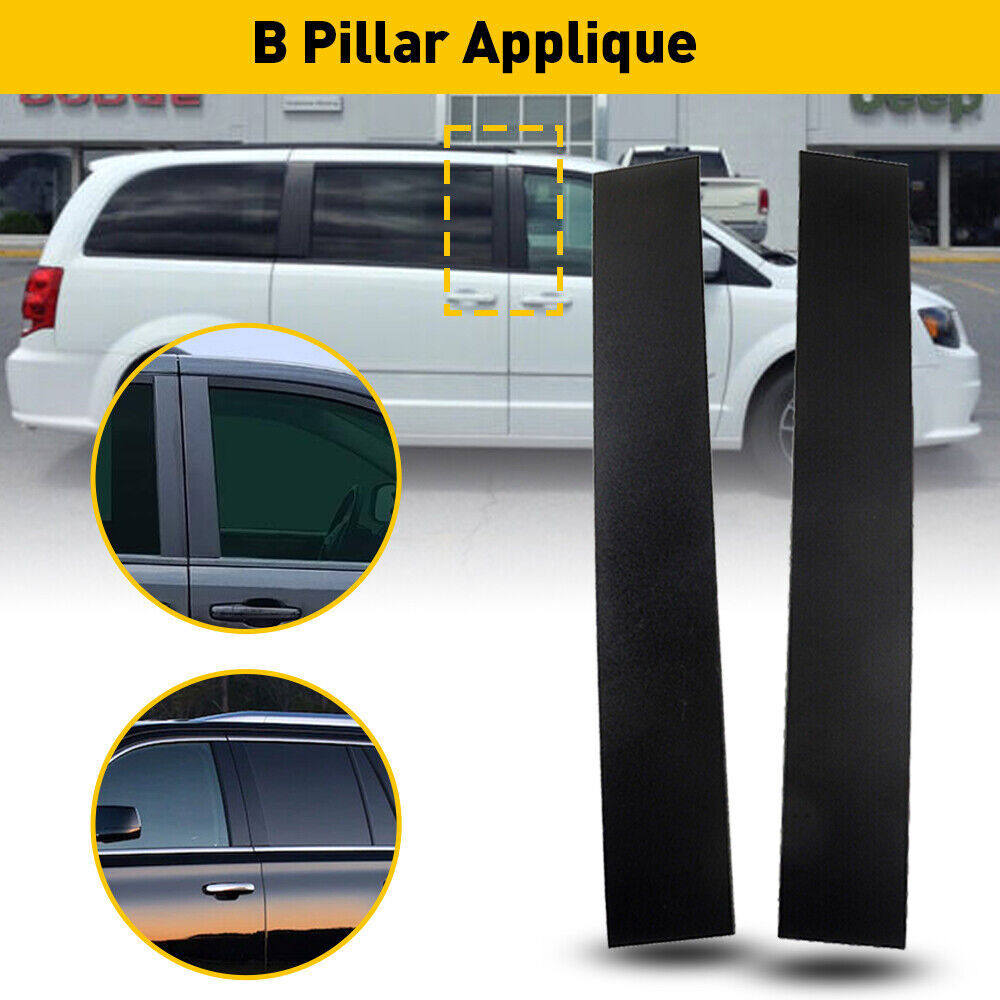 Front LH + RH Door Applique Pillar For Dodge Grand Caravan Town Country Trim New