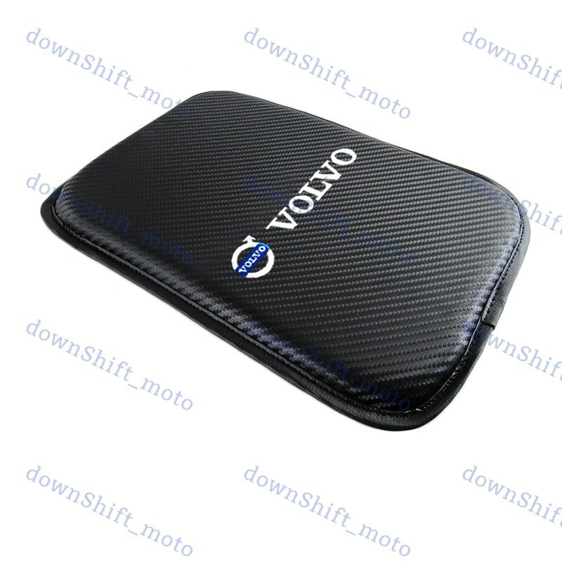 For VOLVO Carbon Car Center Console Armrest Cushion Mat Pad Cover Embroidery X1