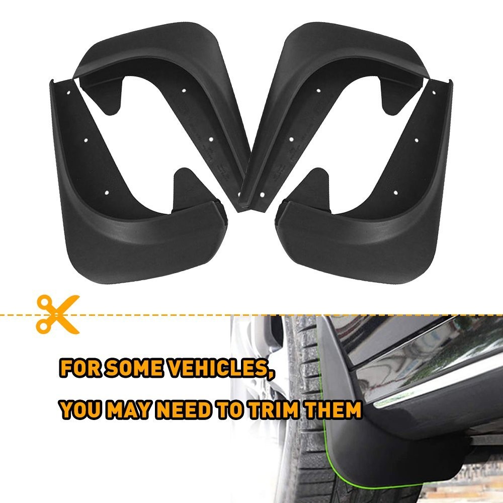 4X Black Splash Guards Mud Flaps Car Auto Parts Accessories For Toyota Protector