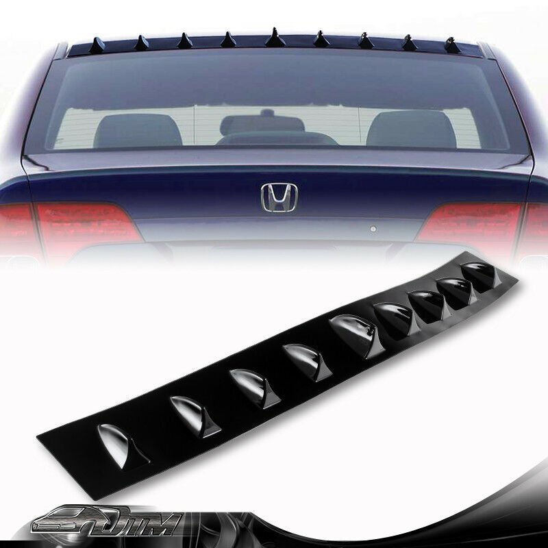 Black Shark Fin Rear Roof Spoiler Wing For 06 07 08 09 10 11 Honda Civic Sedan