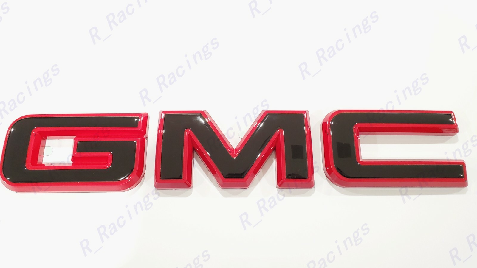 Front Rear Gloss Red Black Emblem Overlay 2019+ GMC Sierra 1500 2500HD 3500HD