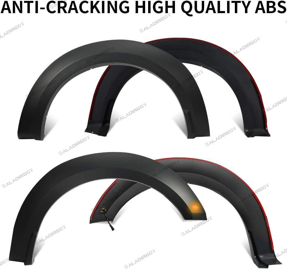 Fender Flares Fits 2015-2017 Ford F150 Styleside w/ LED Light Raptor Style 4pcs