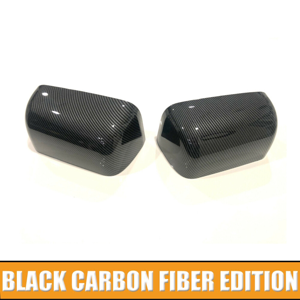 Carbon Top Half Towing RearView Mirror Cover Cap For Ford F250/350/450/550 08-16