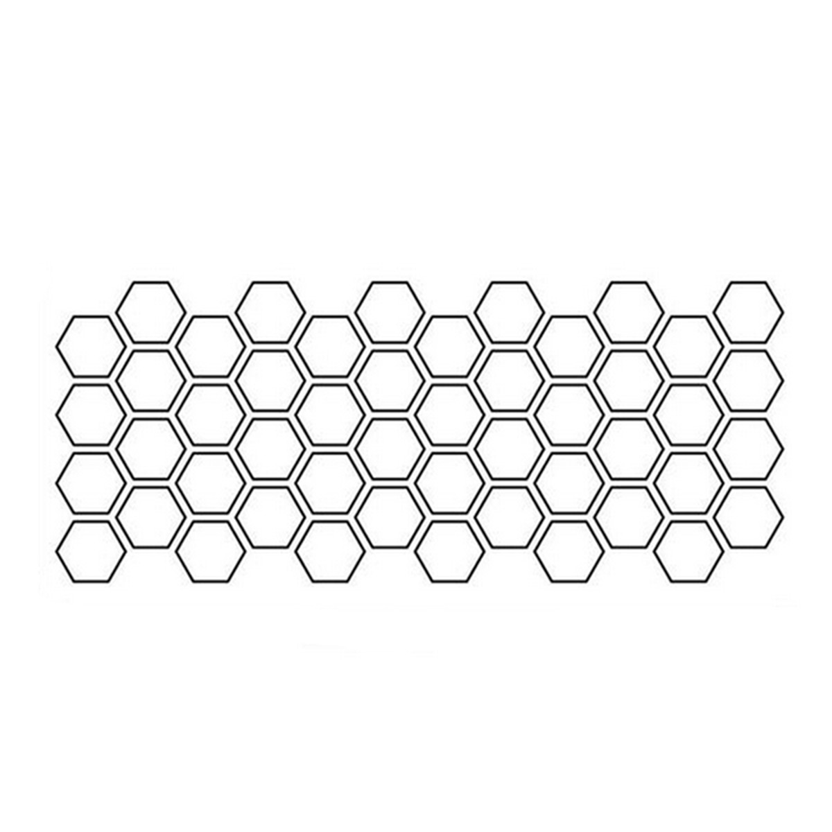 Car Accessories Body Waist Line Sticker Honeycomb Graphic Decor Hexagon Decal