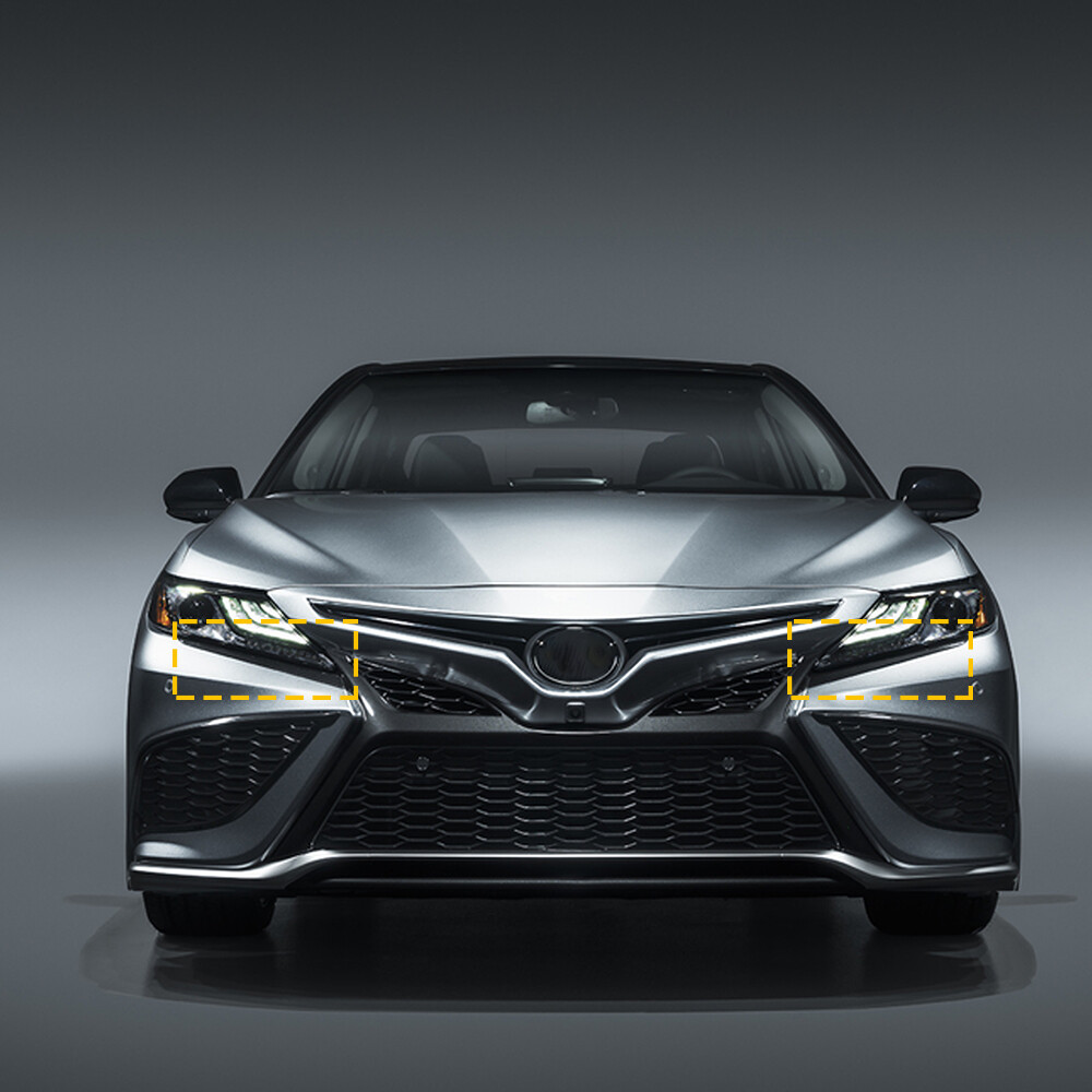 For 2018-2021 Toyota Camry SE XSE Front Bumper Headlight Filler Trim Panel Parts