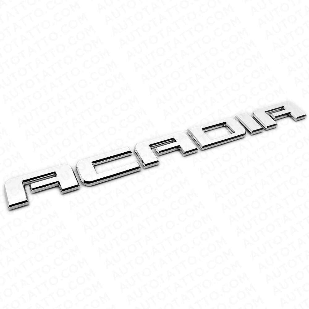 For GMC Acadia Front Door or Rear Liftgate Nameplate Logo Emblem Decorate Chrome