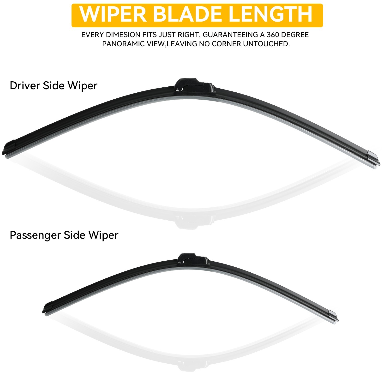 24″18″ Front Windshield Wiper Blades Set For Jeep Compass MP552 2016 ~2024