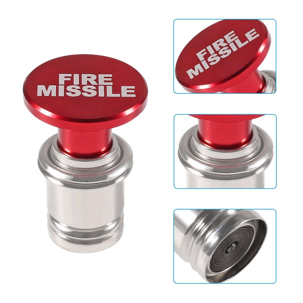 DC 12V Fire Missiles Push Button Car Lighter Parts Car Interior Accessories