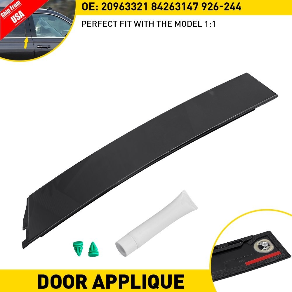 Rear Right B-Pillar Trim Molding Door Applique Fits 2015-2018 Chevrolet Suburban