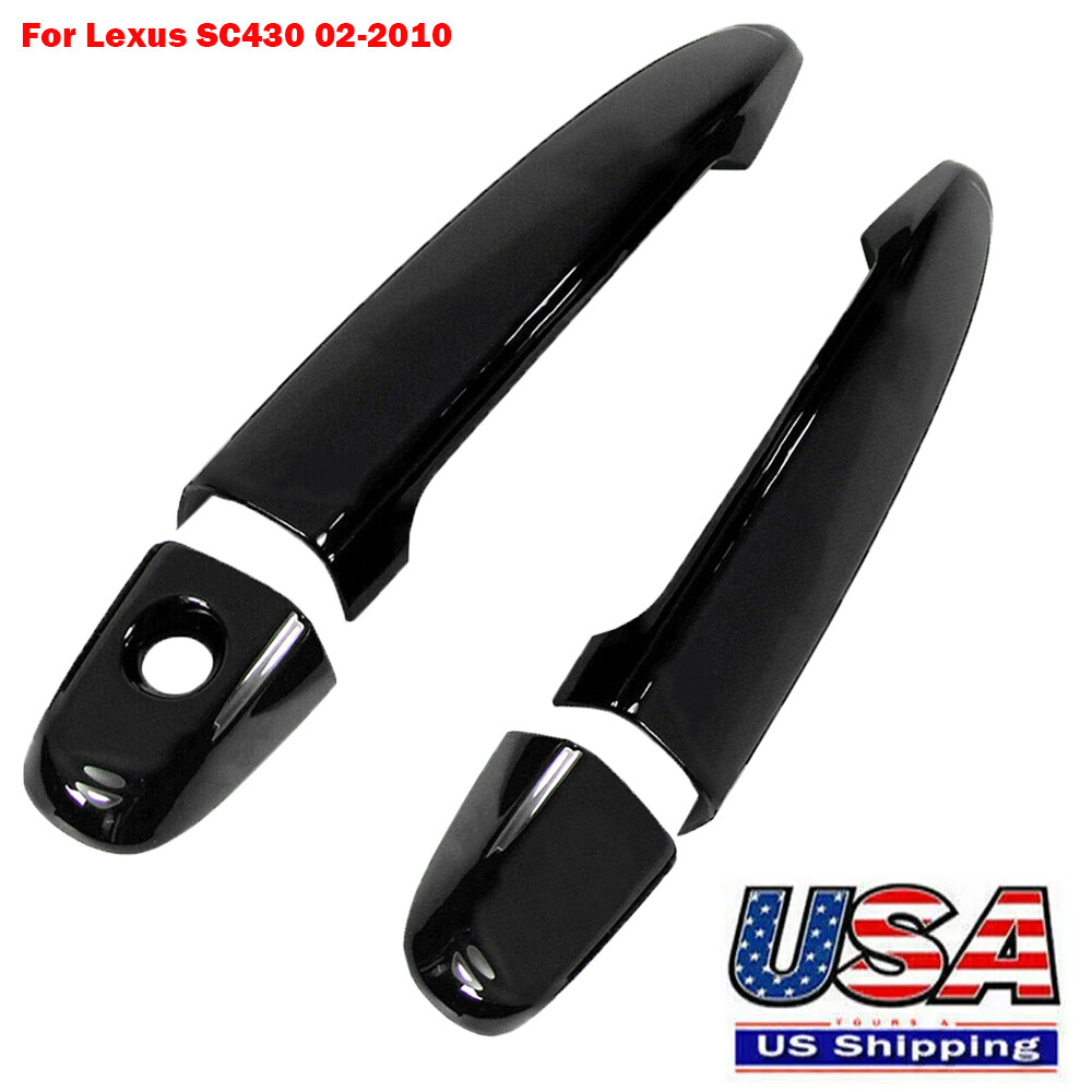 Exterior Door Handle Cover Trim Cap Key Hole Set Fit for Lexus SC430 02-10 ABS
