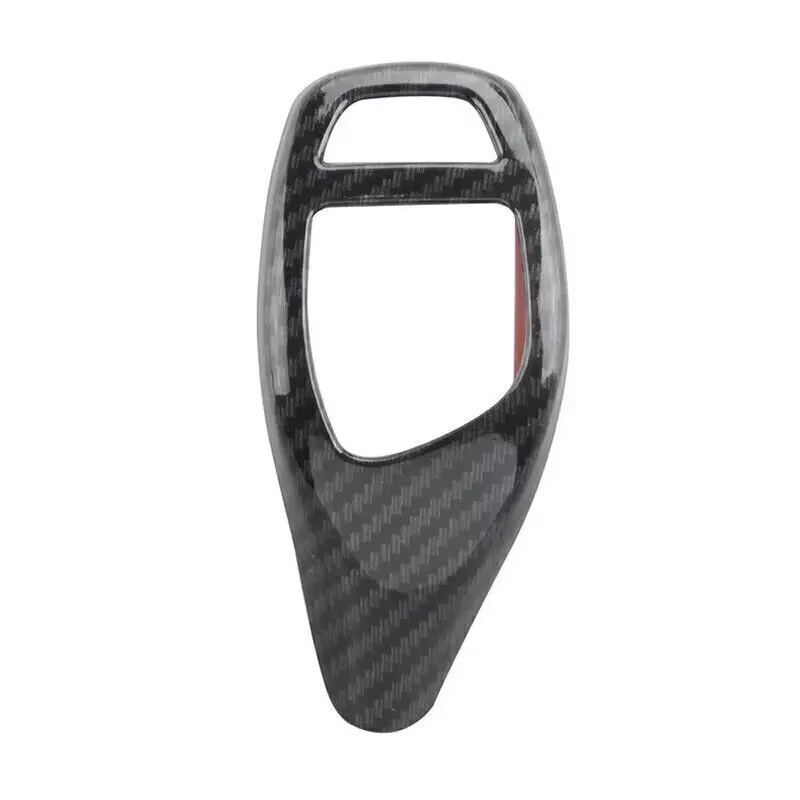 Gear Shift Knob Cover Trim Carbon Fiber For BMW F30 F34 F35 3-Series 2013-2018