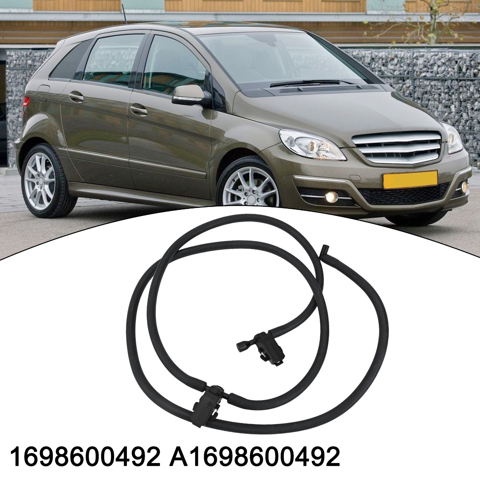 Perfect Fitment Front Washer Jets and Hose for Mercedes W169 W245 A1698600492