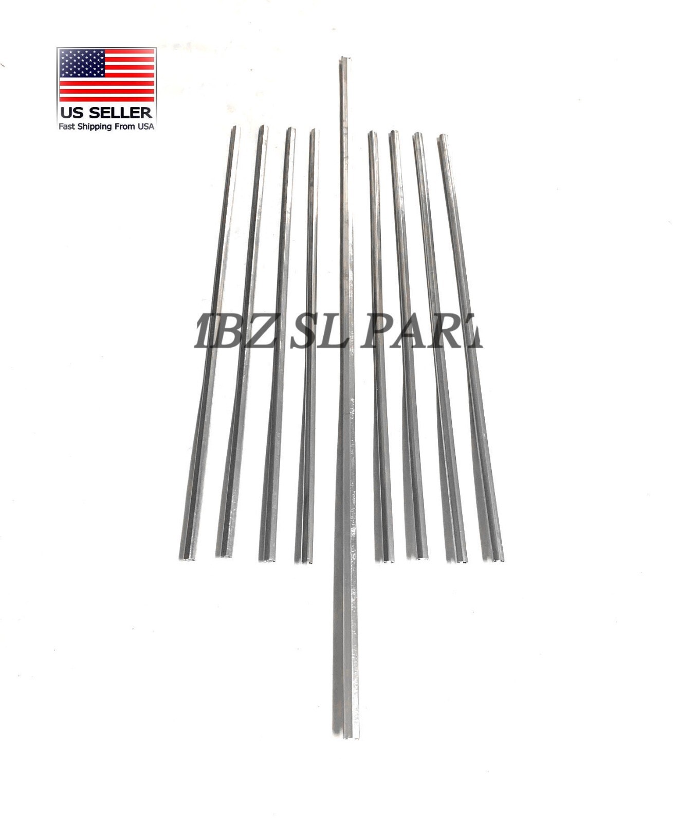 Grill Molding trims SET OF 9 Alu For Mercedes Benz W110 190 190D 190C
