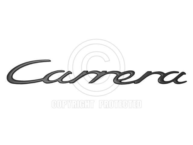 Genuine Porsche 911 996 (99-05) Carrera Rear Decklid Emblem Black 9965592370970C