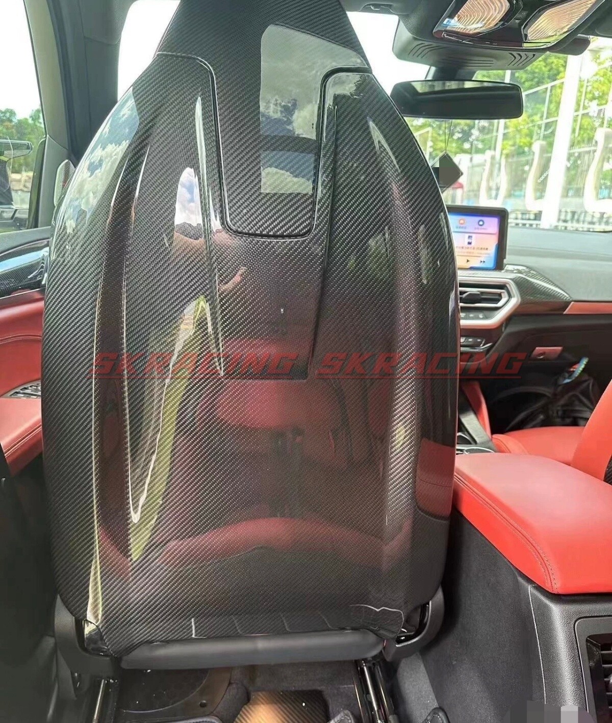 Dry Carbon Fiber Seat Back Shell Cover For BMW M3 M4 M8 F91 F92 F93 G80 G82 G83