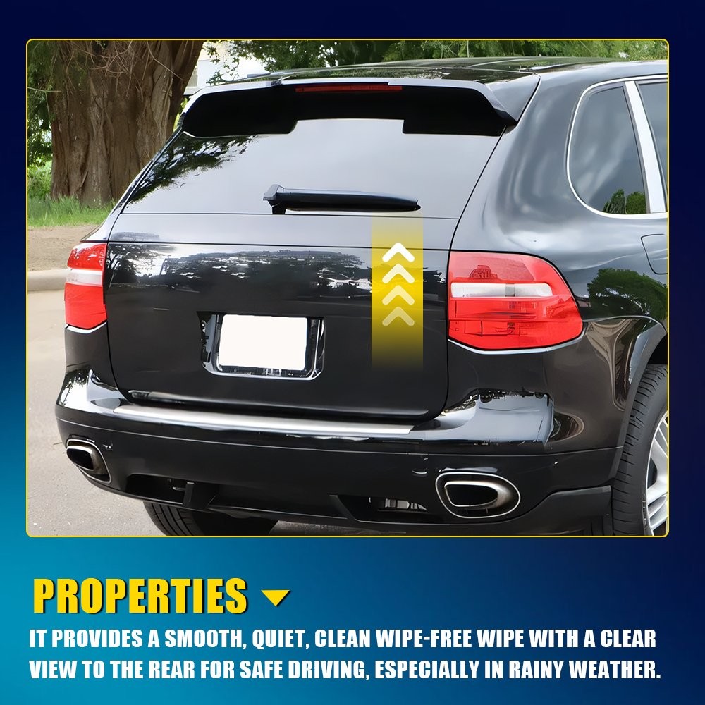 Rear Windshield Wiper Blade Arm For Porsche Cayenne 03-10 w/ Wiper Cover 1-5SET