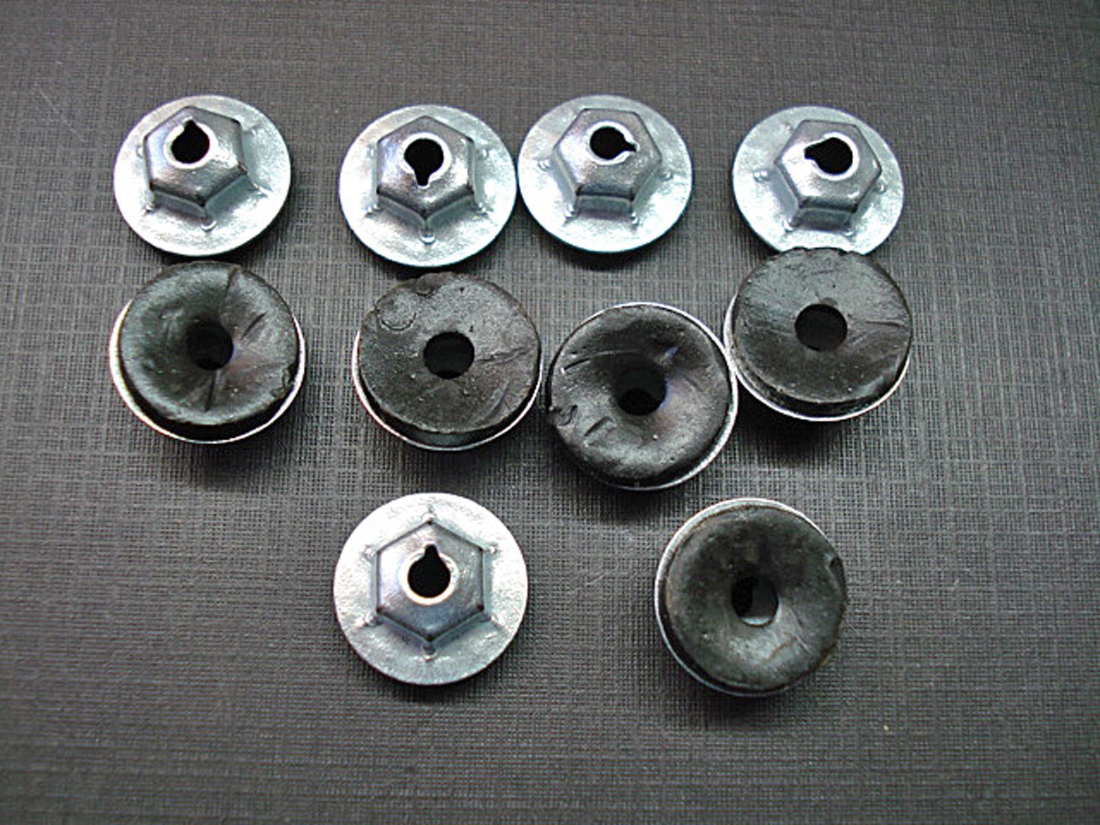 10 pcs 8-32 zinc plated nuts with mastic sealer for Chrysler Dodge Plymouth
