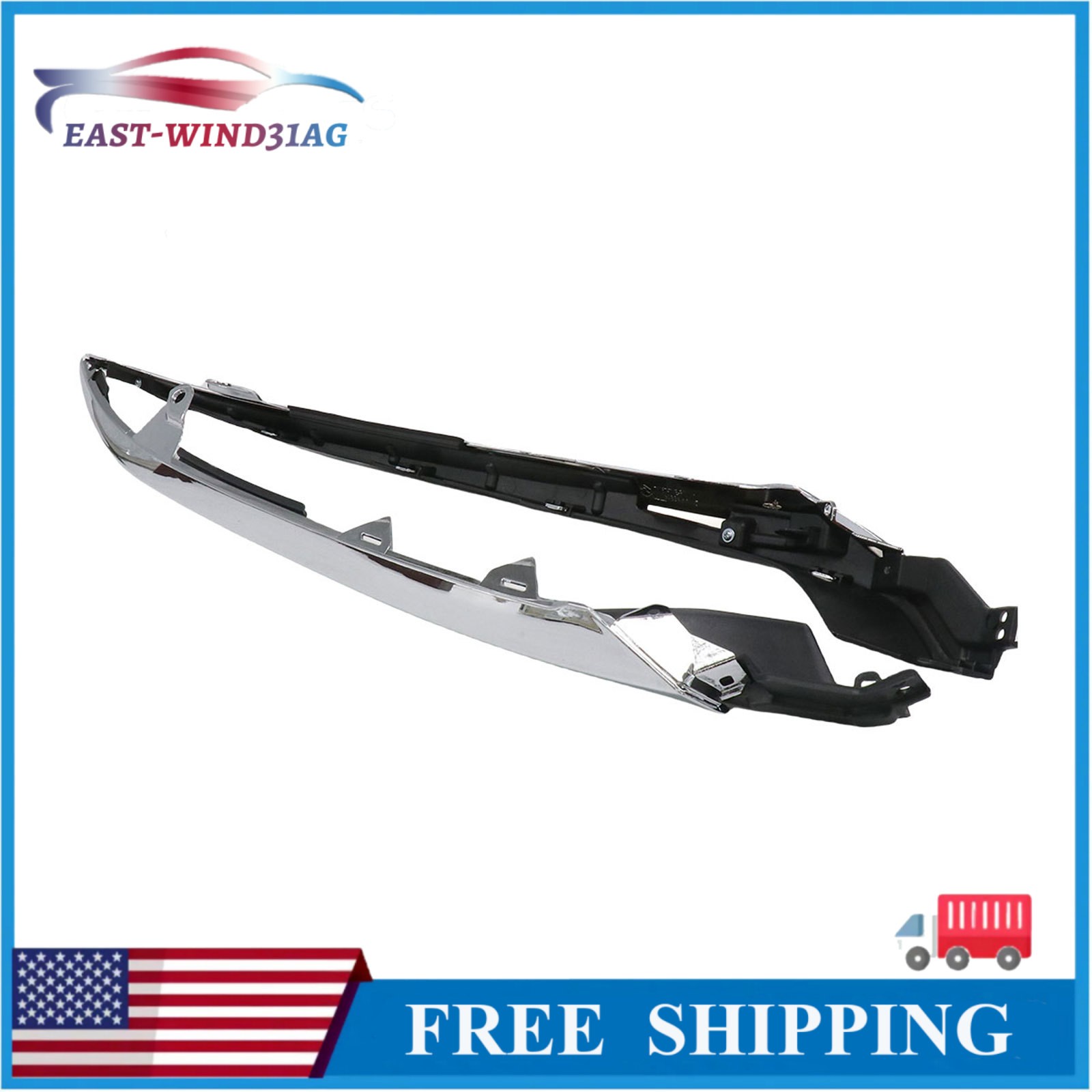 For Honda Accord 2021-2022 Pair Headlight Chrome Molding Trim Left & Right Side