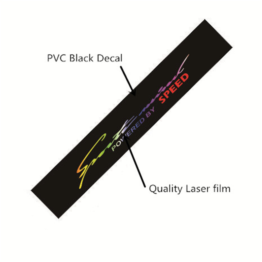 Sticker Decal Colorful Sports Laser Reflective For Car Front Windshield Window