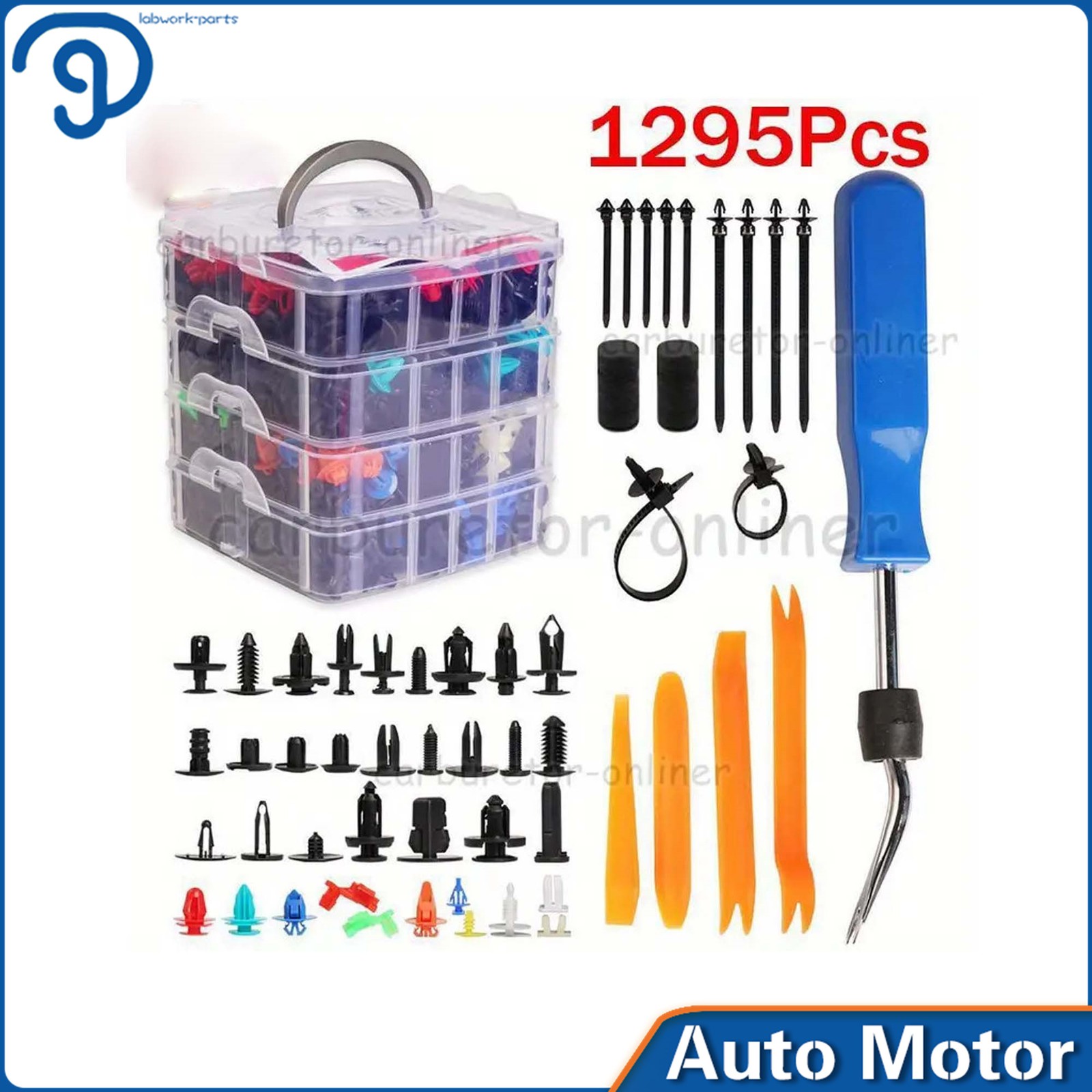 Pin Rivet Bumper Kit 1295 * Car Retainer Auto Fasteners Body Plastic Trim Clips