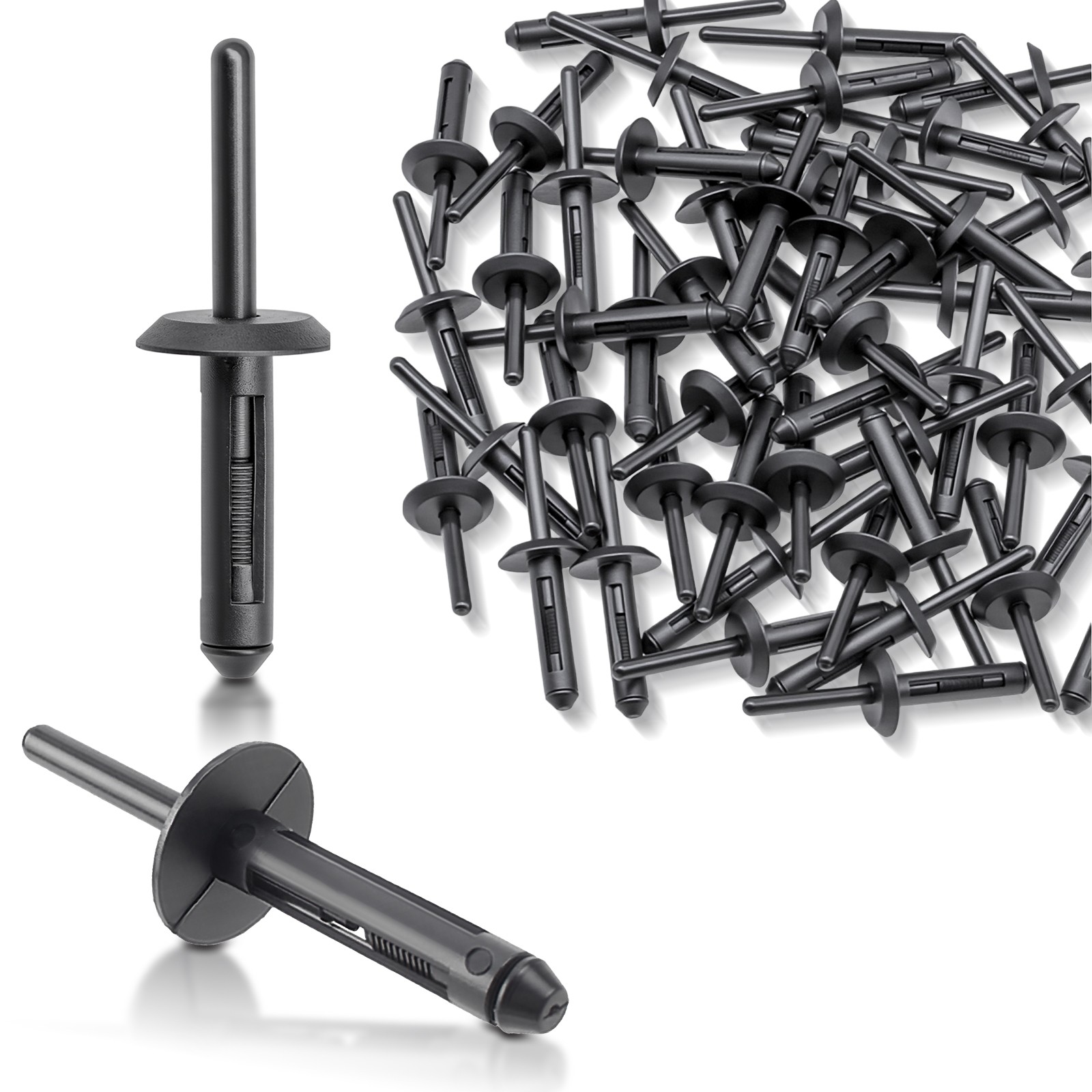 For Jeep Chrylser Dodge Nylon Blind Rivets 6500911 14063981 N803043S (Set of 50)