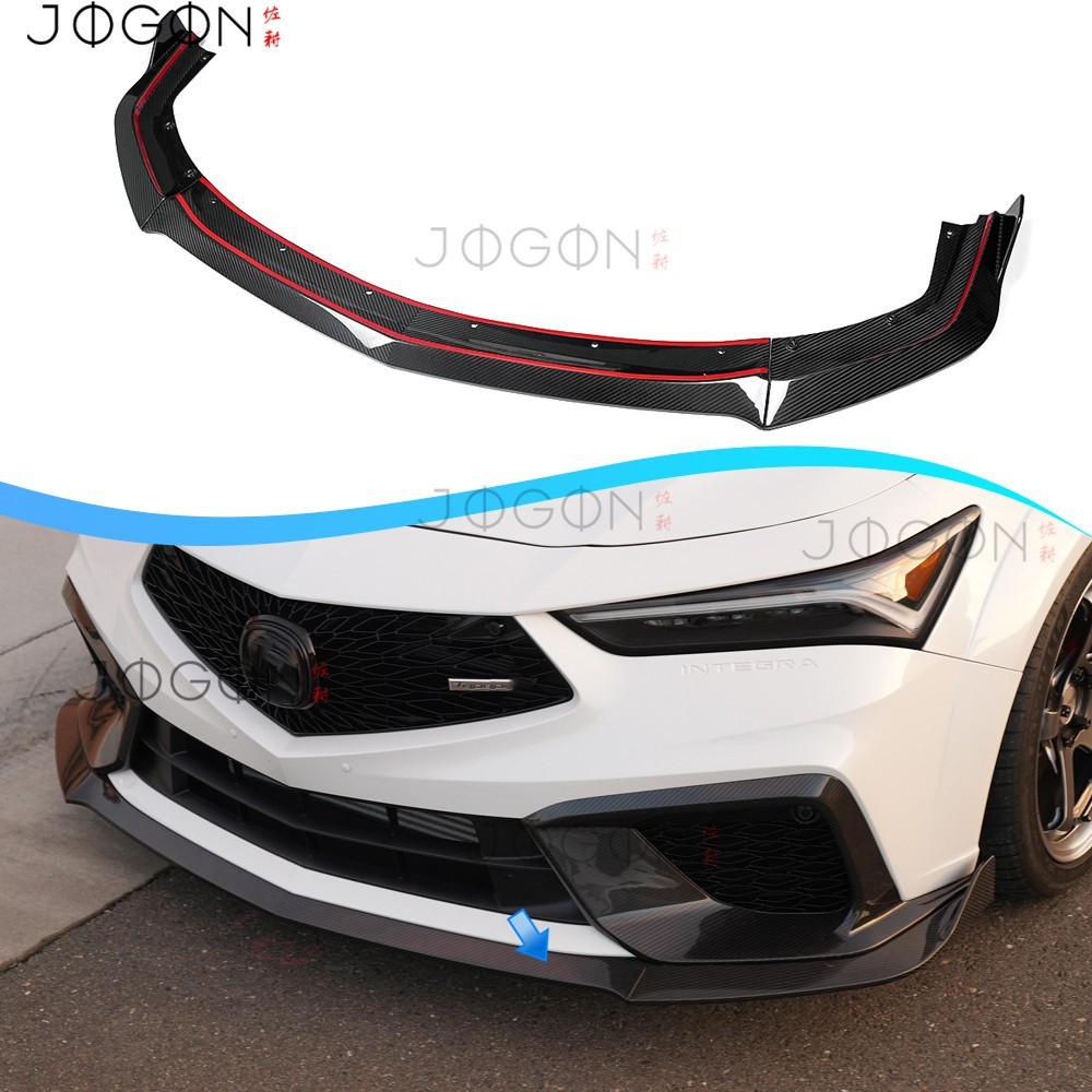 Real Carbon Front Bumper Body Air Splitters For Acura Integra Type S DE5 2024-26