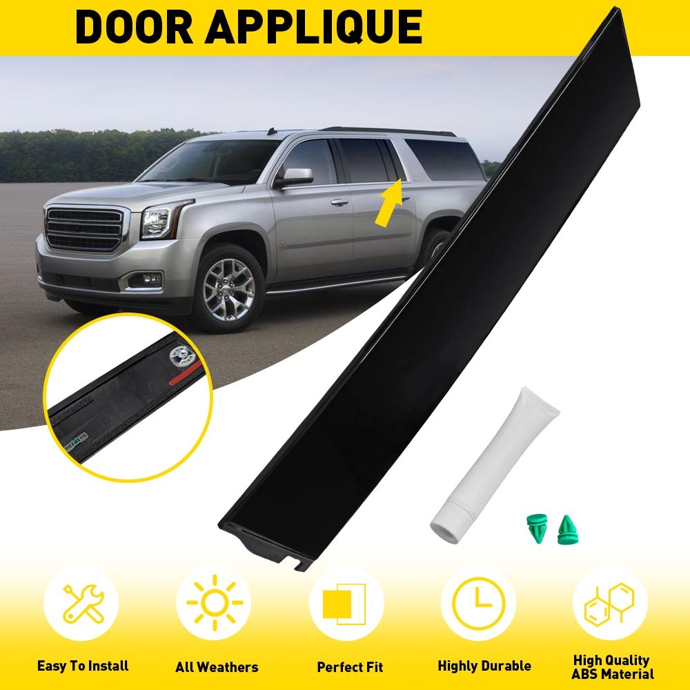 926-245 Black Rear Left Rearward Door Applique Fits Cadillac Escalade 2015-2018