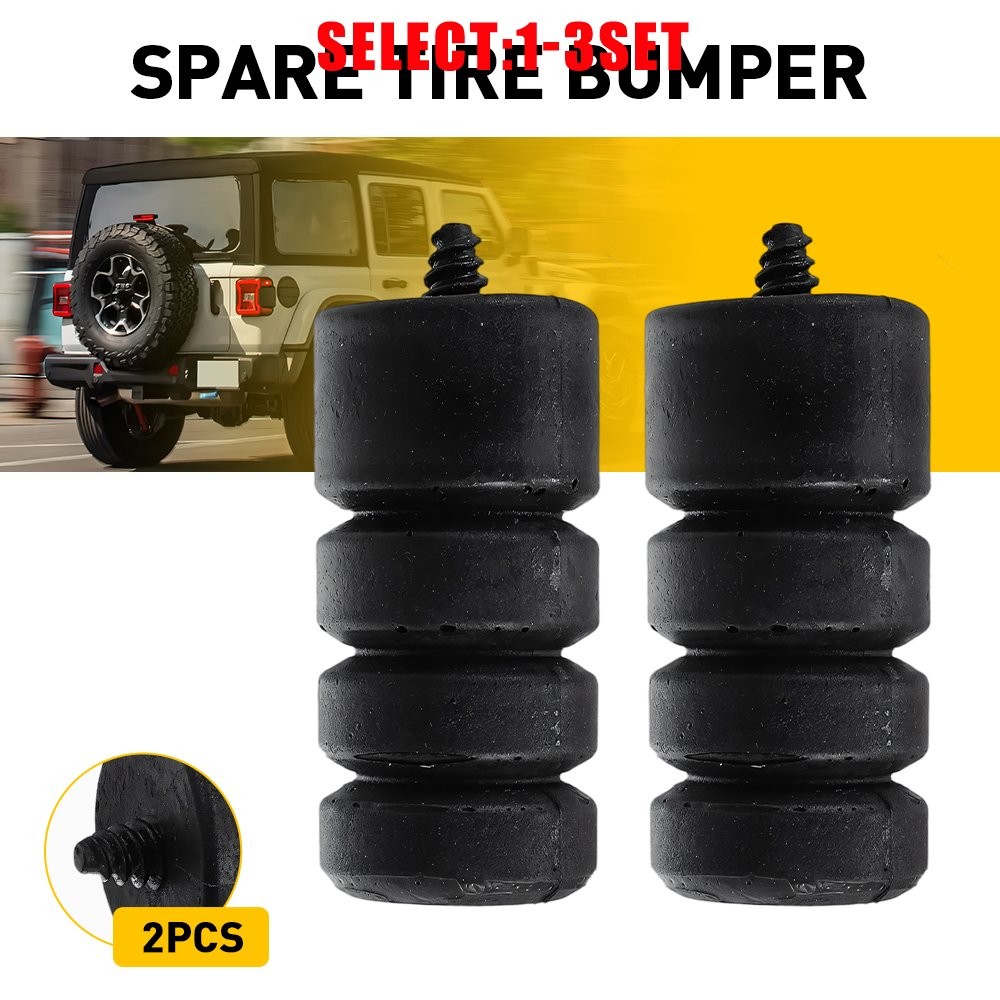 For Jeep Wrangler JL 2018-2023 Tailgate Spare Tire Bumper Stop Black 2-6X