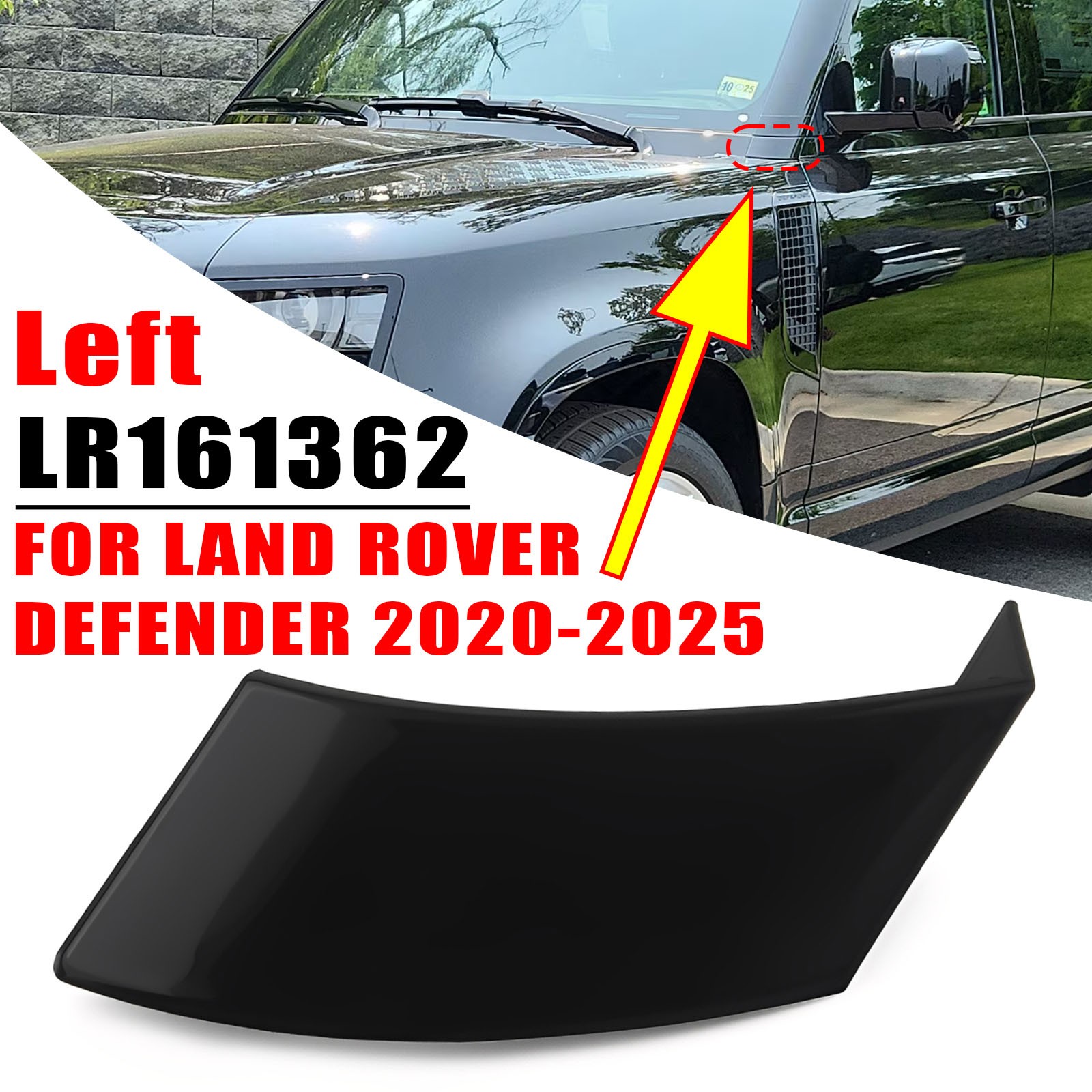 Front Left A Pillar Lower Board Trim For Land Rover Defender 2020 – 2025