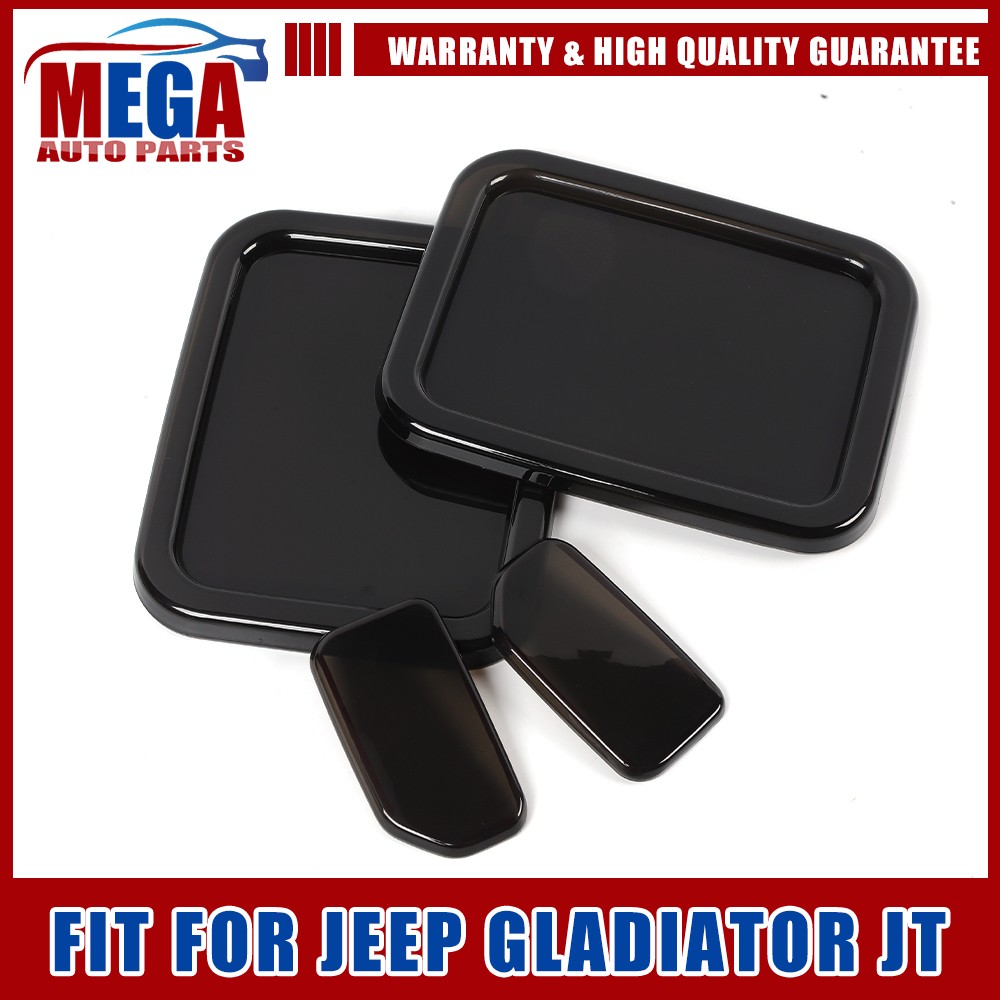 Smoked Black Taillight Halogen Lamp Cover For Jeep Gladiator Jt 19+ Accessories