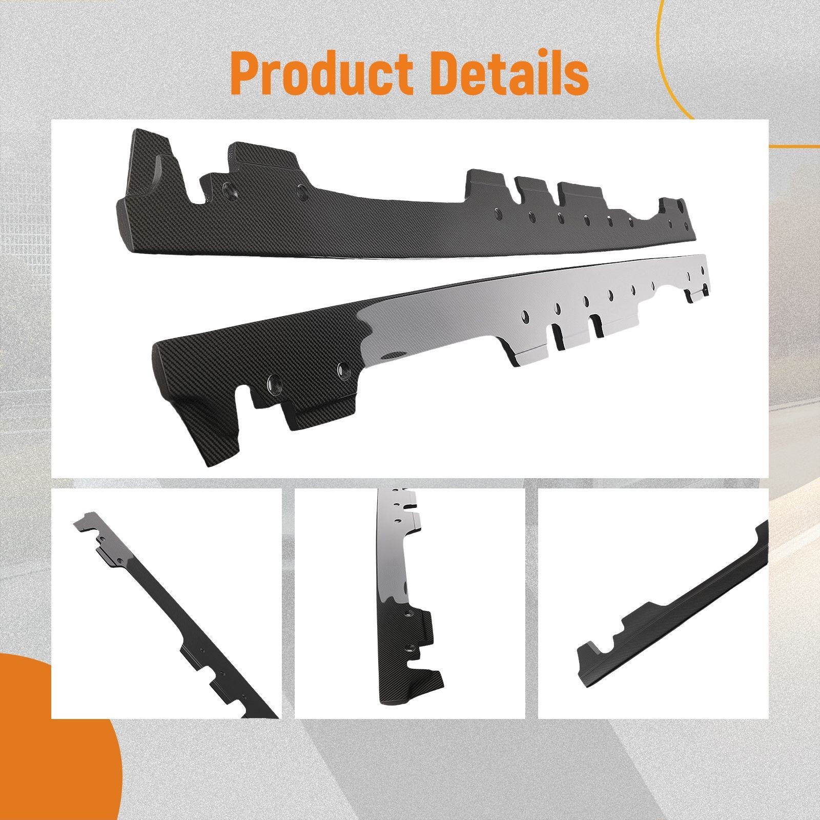 L & R Side Skirt Kit for BMW E92 E93 M3 2008-2011 2012 2013 Carbon Fiber